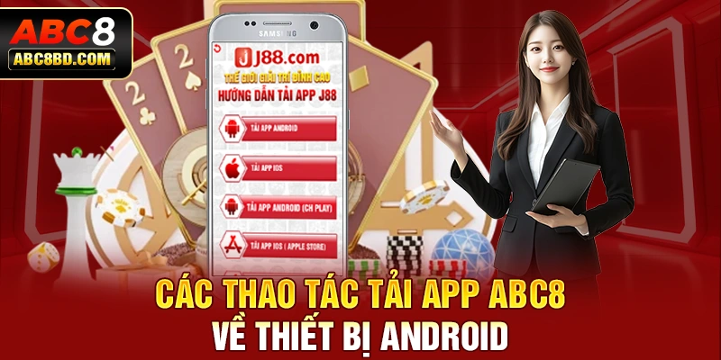 Các thao tác tải app ABC8 về thiết bị Android