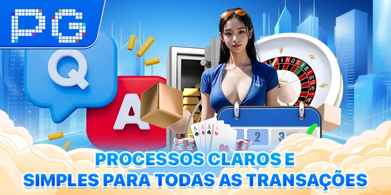 Processos claros e simples para todas as transações